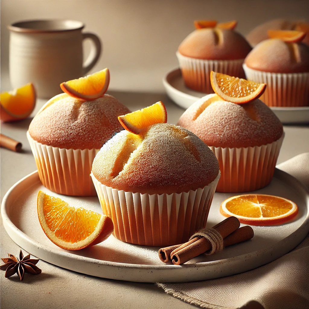 Ropogós és illatos muffin narancssal és fahéjjal