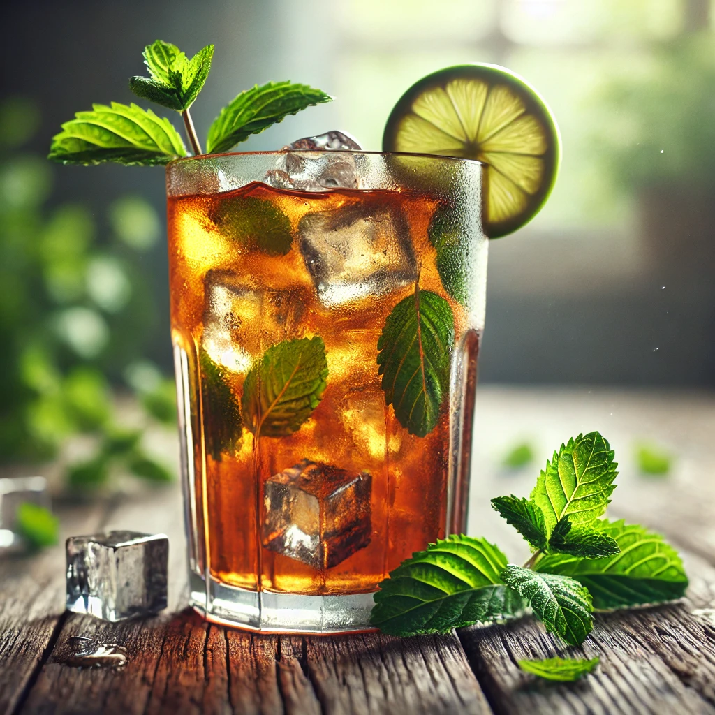 Egyszerű és frissítő mentás jeges tea nyári napokra