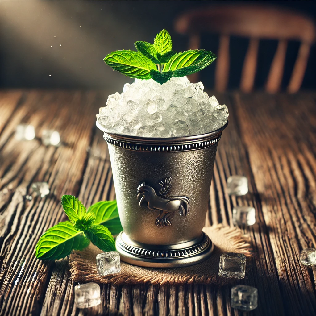 Klasszikus és mentás Mint Julep koktél