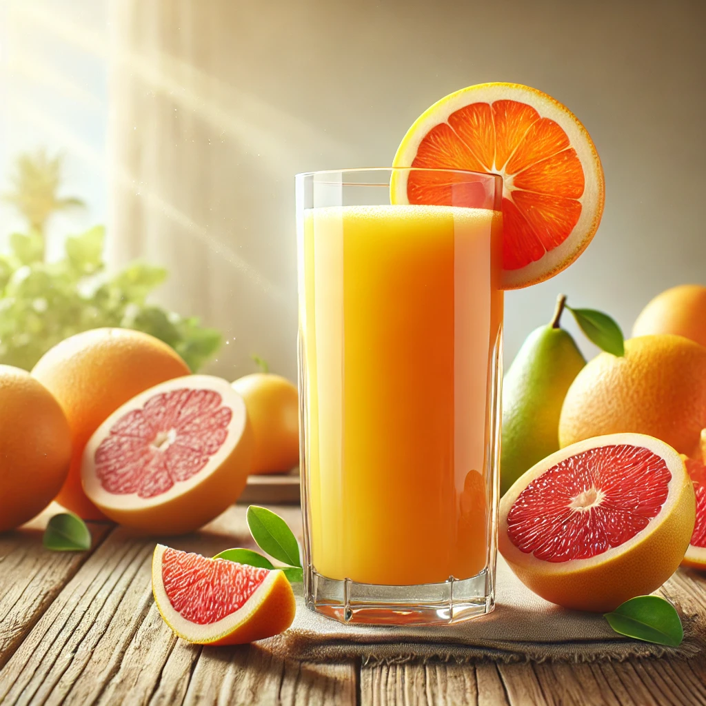 Tápláló és frissítő Narancs-grapefruit juice recept