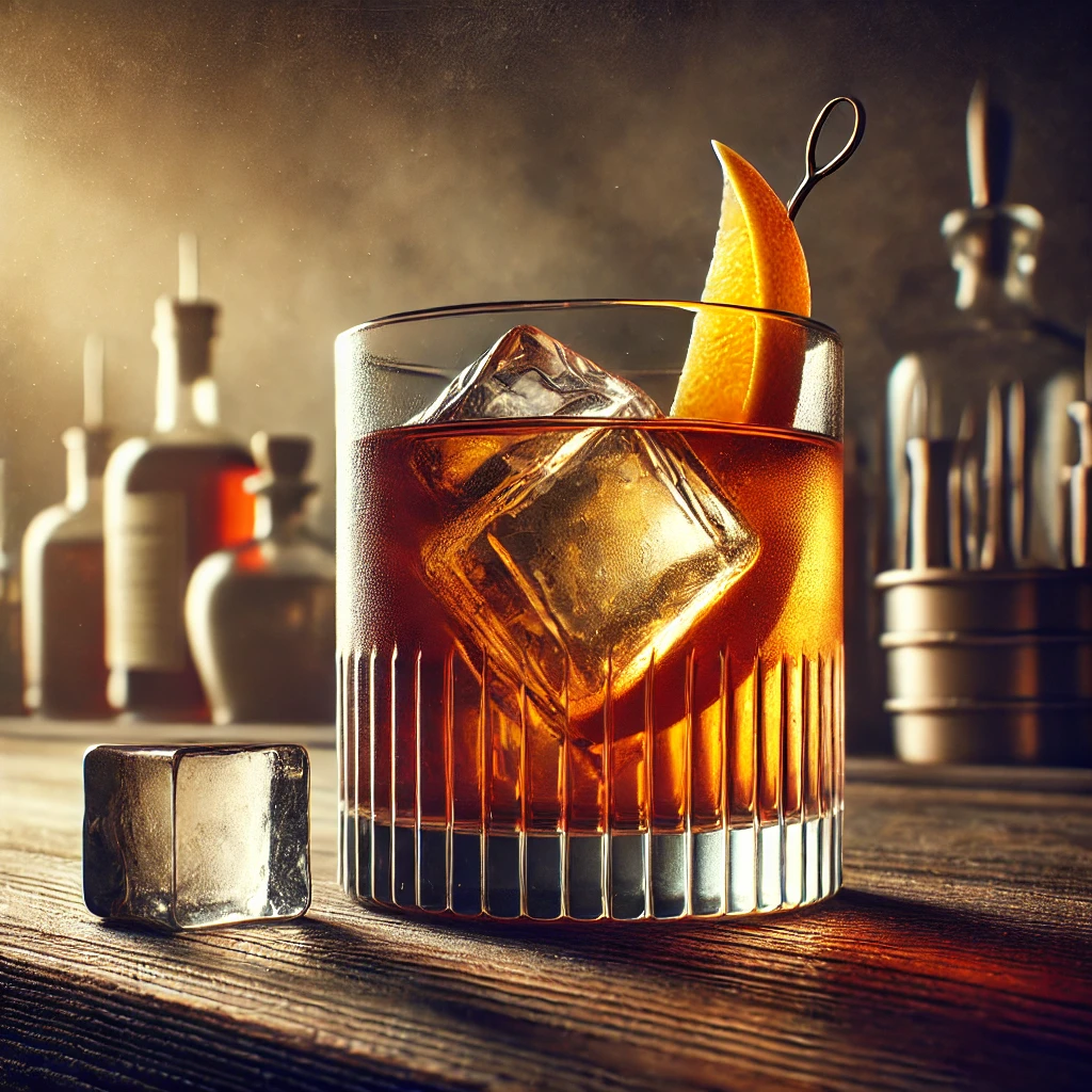 Klasszikus és elegáns Old Fashioned koktél
