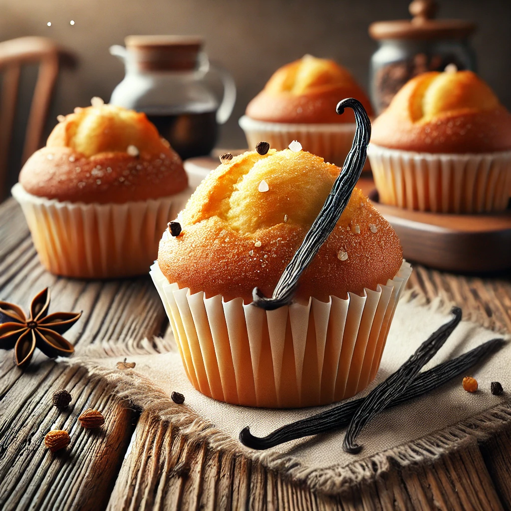Puha és könnyű vaníliás muffin házilag