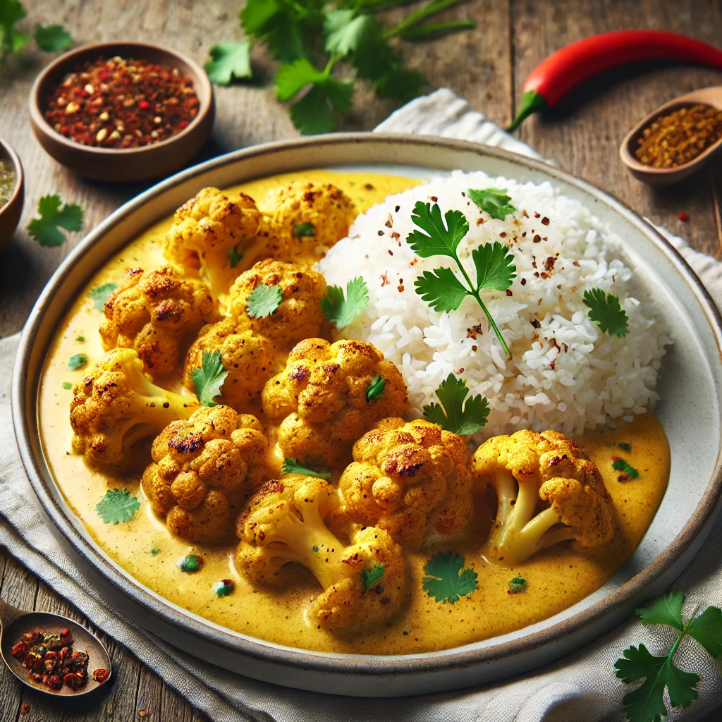 Ízletes és egyszerű vegán karfiol curry