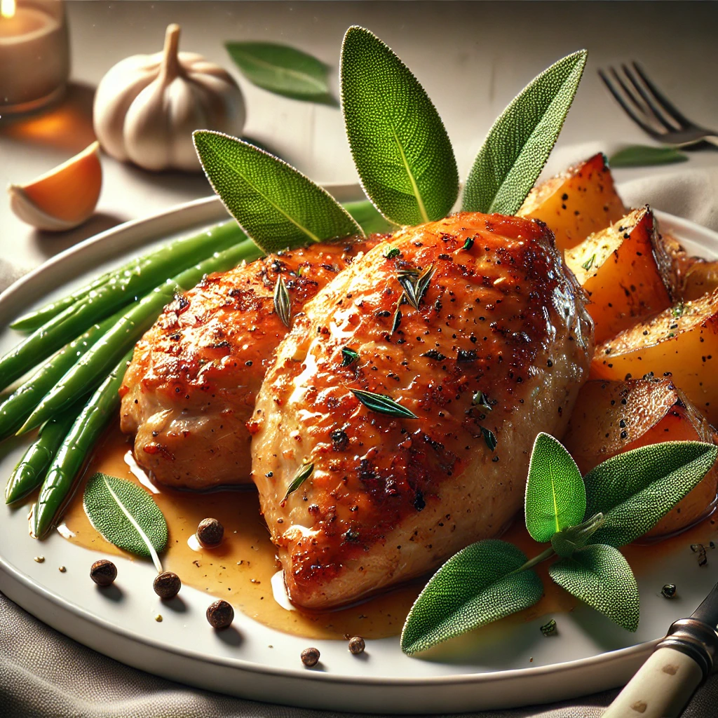 Zsályás csirke recept – fűszeres és illatos fogás