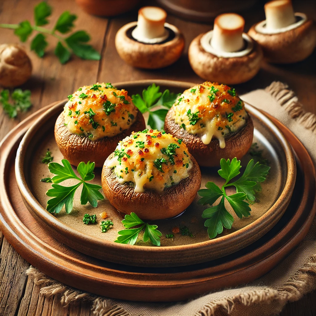 Egyszerű és ízletes töltött gomba, vegán változatban is