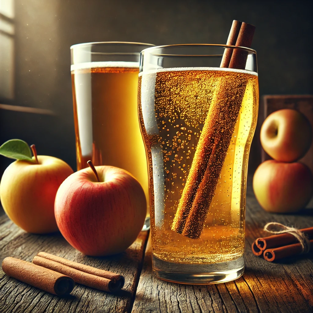 Hagyományos amerikai cider almából és fűszerekből