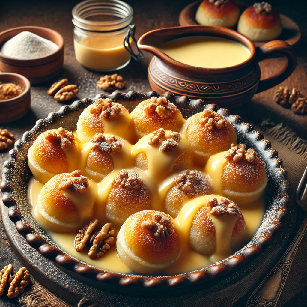 Aranygaluska recept házi vaníliasodóval – Hagyományos magyar desszert lépésről lépésre