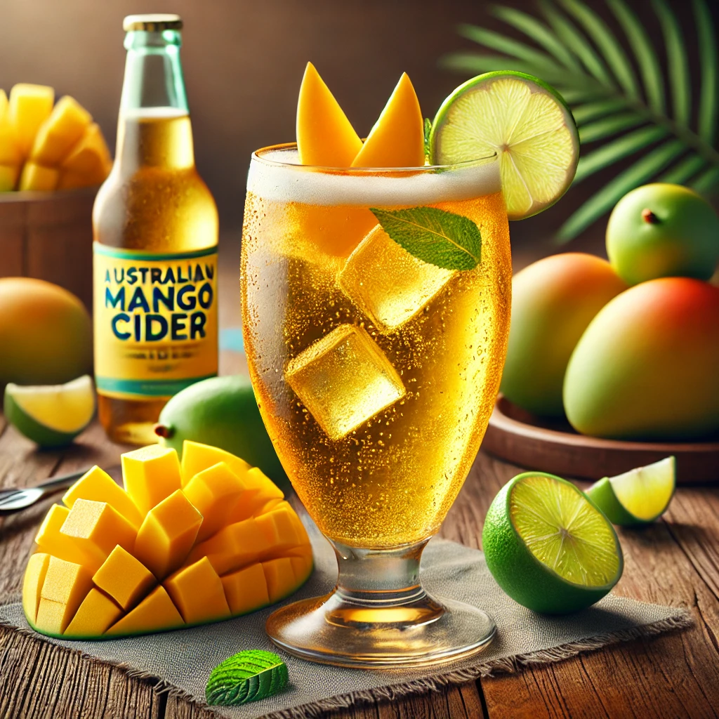 Egzotikus ausztrál cider mangóval és lime-mal