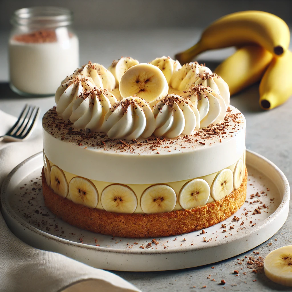 Krémes, banános torta mascarponéval