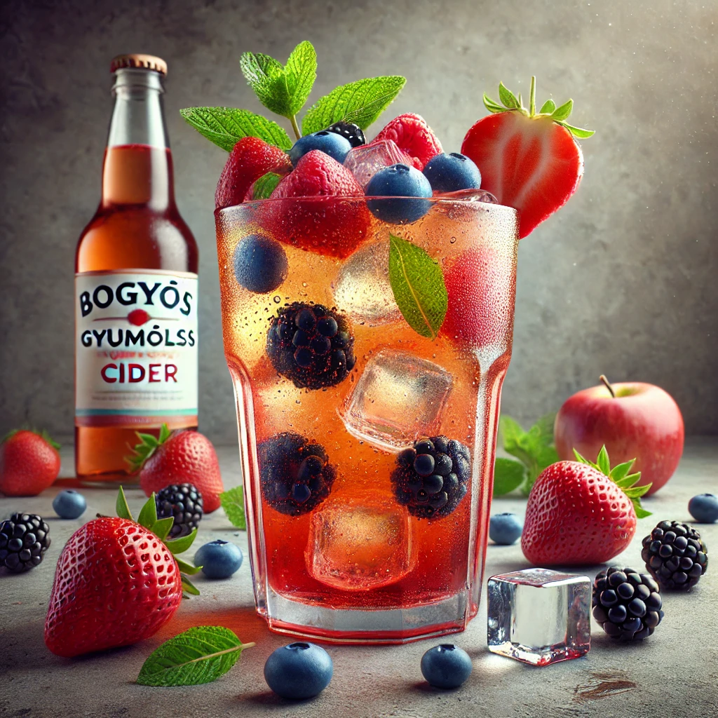 Frissítő bogyós gyümölcsös cider nyári estékre