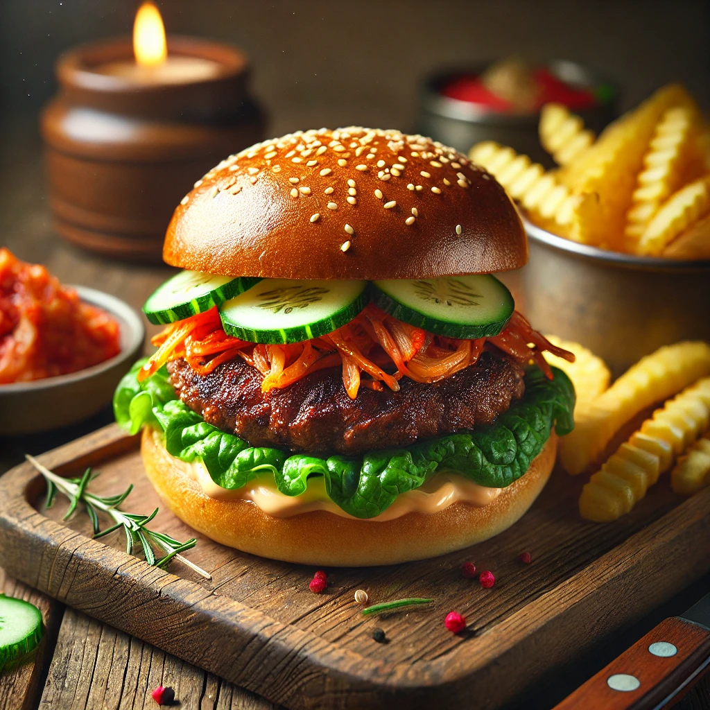 Autentikus koreai Bulgogi Burger ínycsiklandó ízekkel