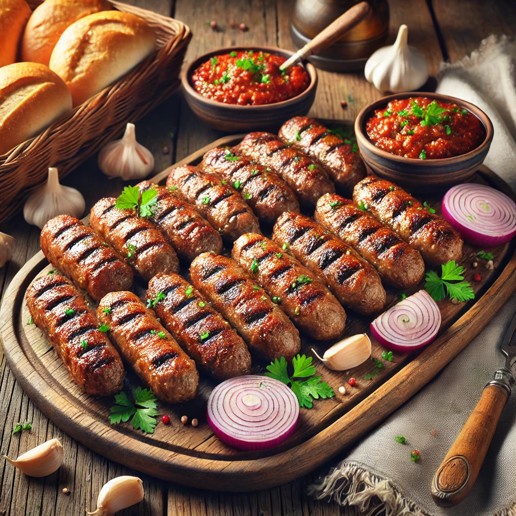 Autentikus balkáni Cevapcici grillezett húsból