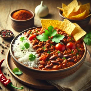 Autentikus mexikói chili con carne darált marhahússal