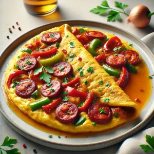 Friss és ínycsiklandó chorizo omlett