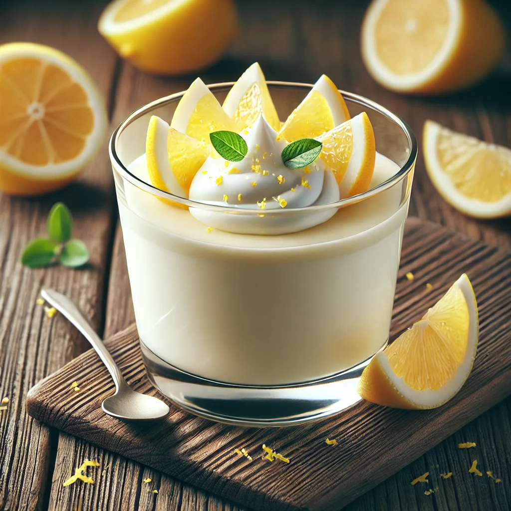 Egyszerű és ízletes citromos panna cotta házilag