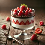 Csokidarabos panna cotta pohárban