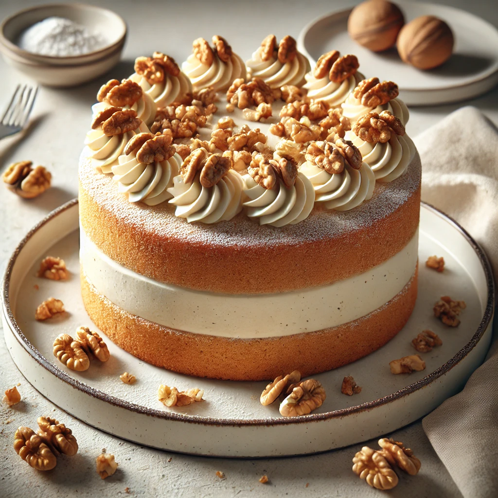 Krémes és ízletes torta dióval
