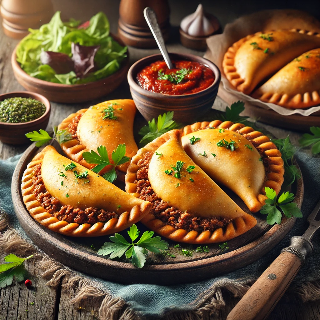 Autentikus argentin empanadas marhahúsos töltelékkel