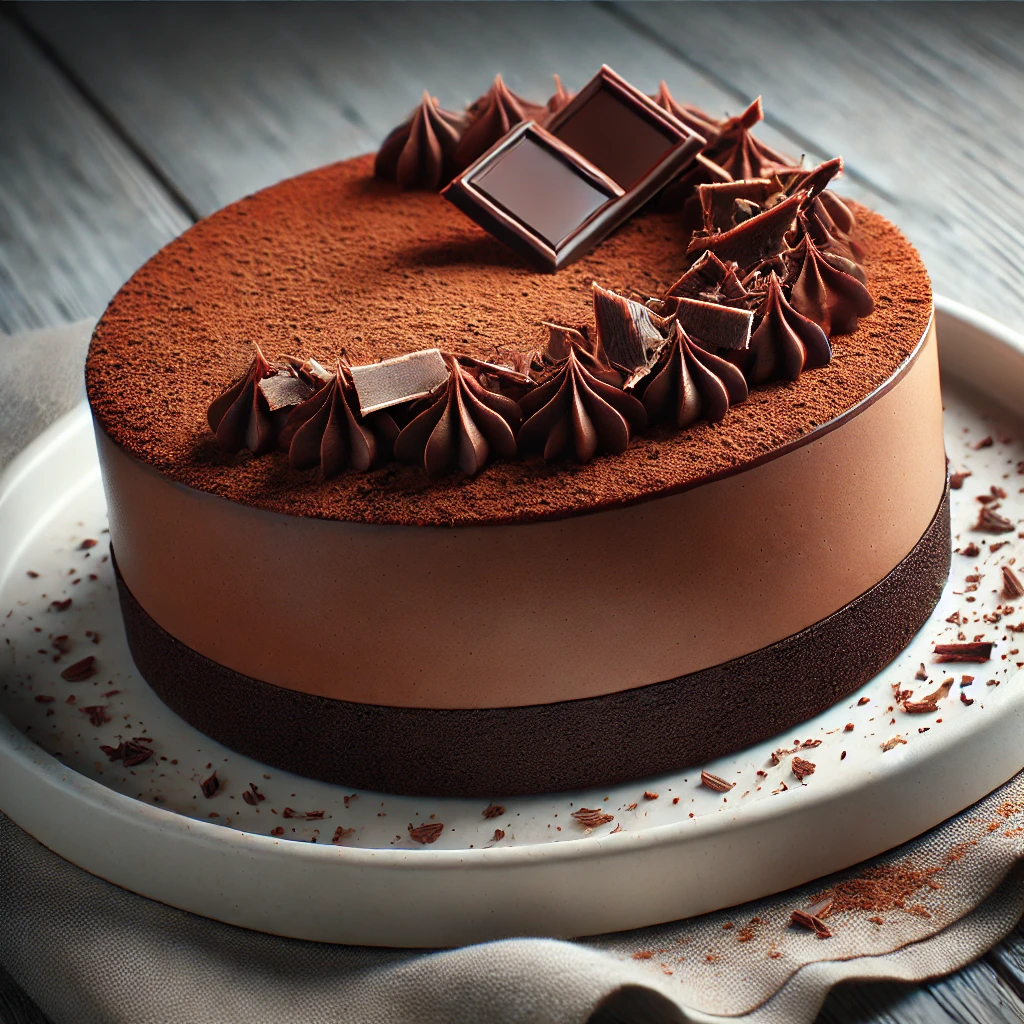 Krémes és gazdag csokoládés mousse torta
