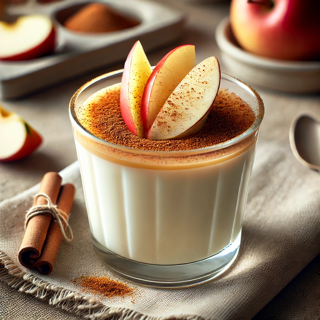 Krémes panna cotta fahéjjal és almával