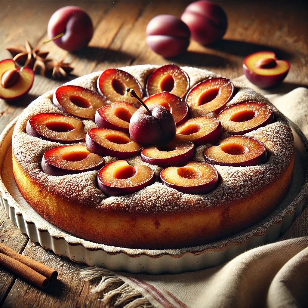 Őszi gyümölcsös torta fahéjjal