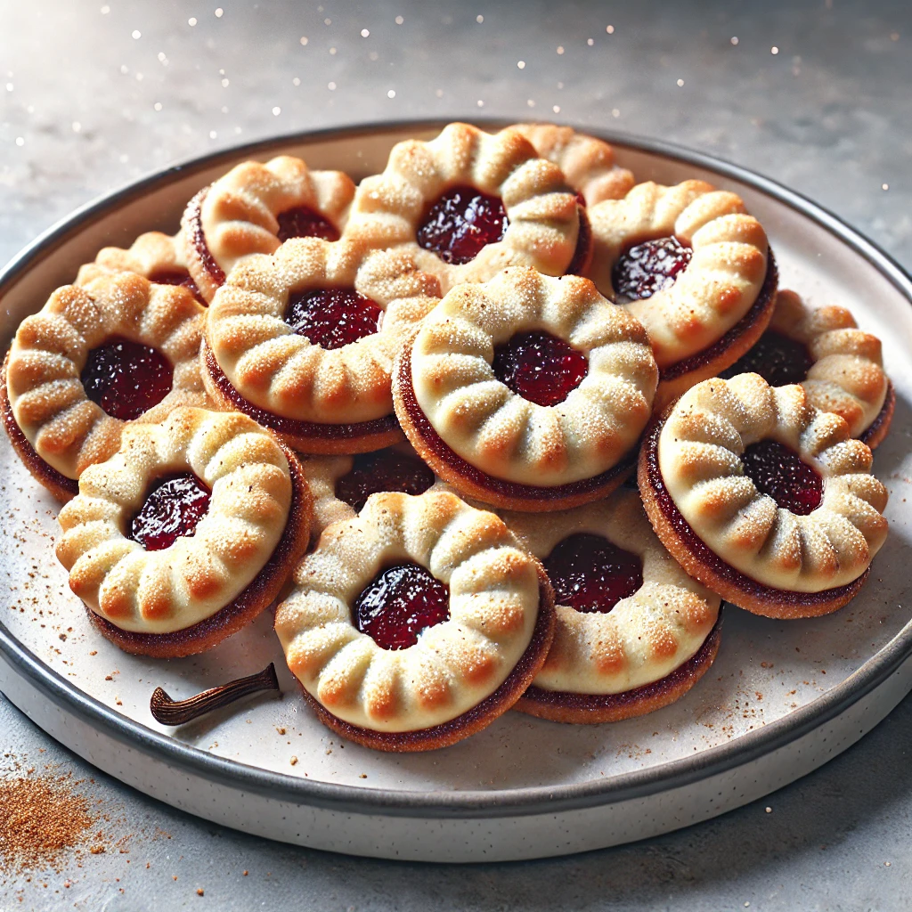 Finom fahéjas-vaníliás linzer sütemények