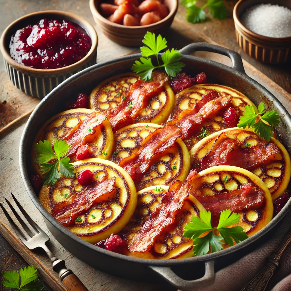Autentikus svéd Fläskpannkaka ropogós szalonnával