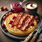 Fläskpannkaka svéd húsos palacsinta tálalva