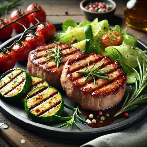 Könnyű és ízletes grill étel sertéshúsból