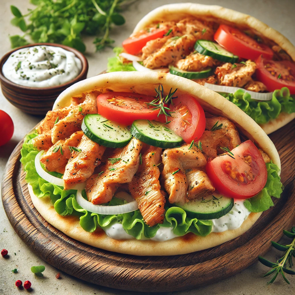 Egyszerű és ízletes házi gyros csirkével