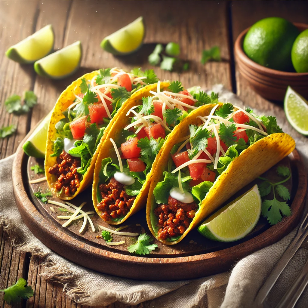 Egyszerű és ízletes mexikói húsos taco