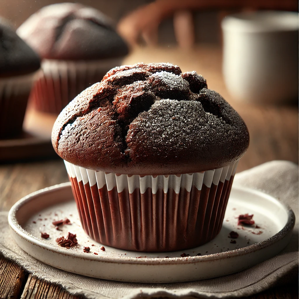 Lágy és puha muffin kakaóval ízesítve