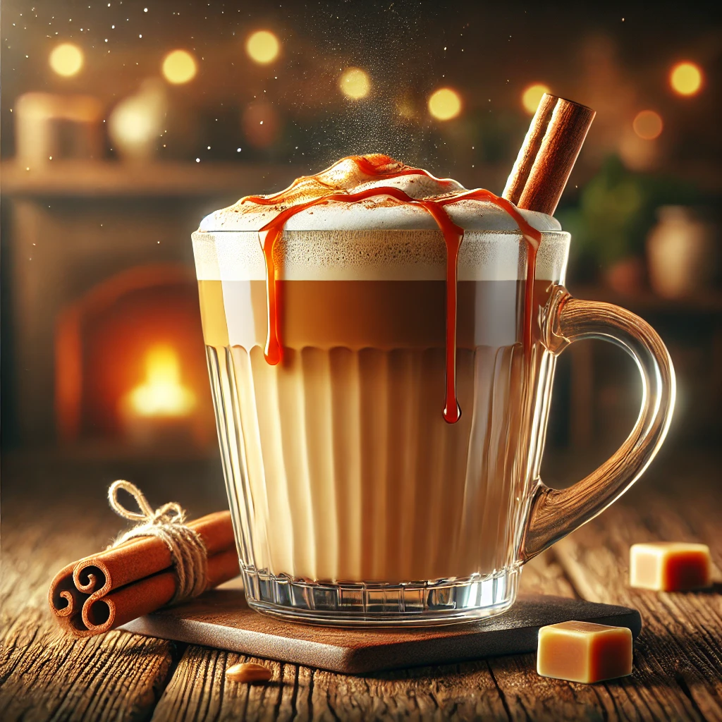 Fűszeres és édes karamellás chai latte hideg napokra