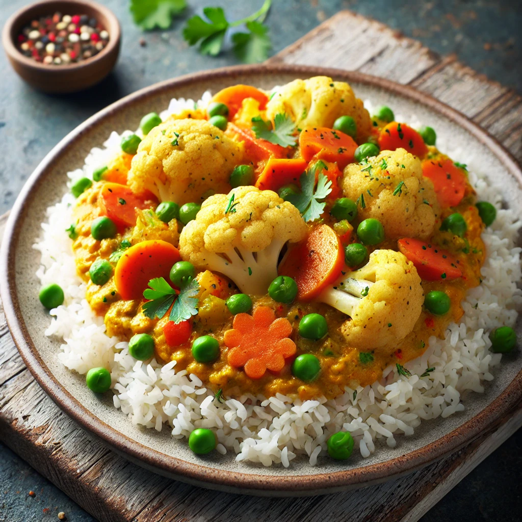 Tápláló és ízletes vegán karfiol rizs recept.