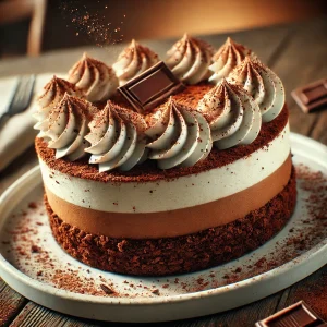 Krémes és gazdag kávés gesztenyés torta