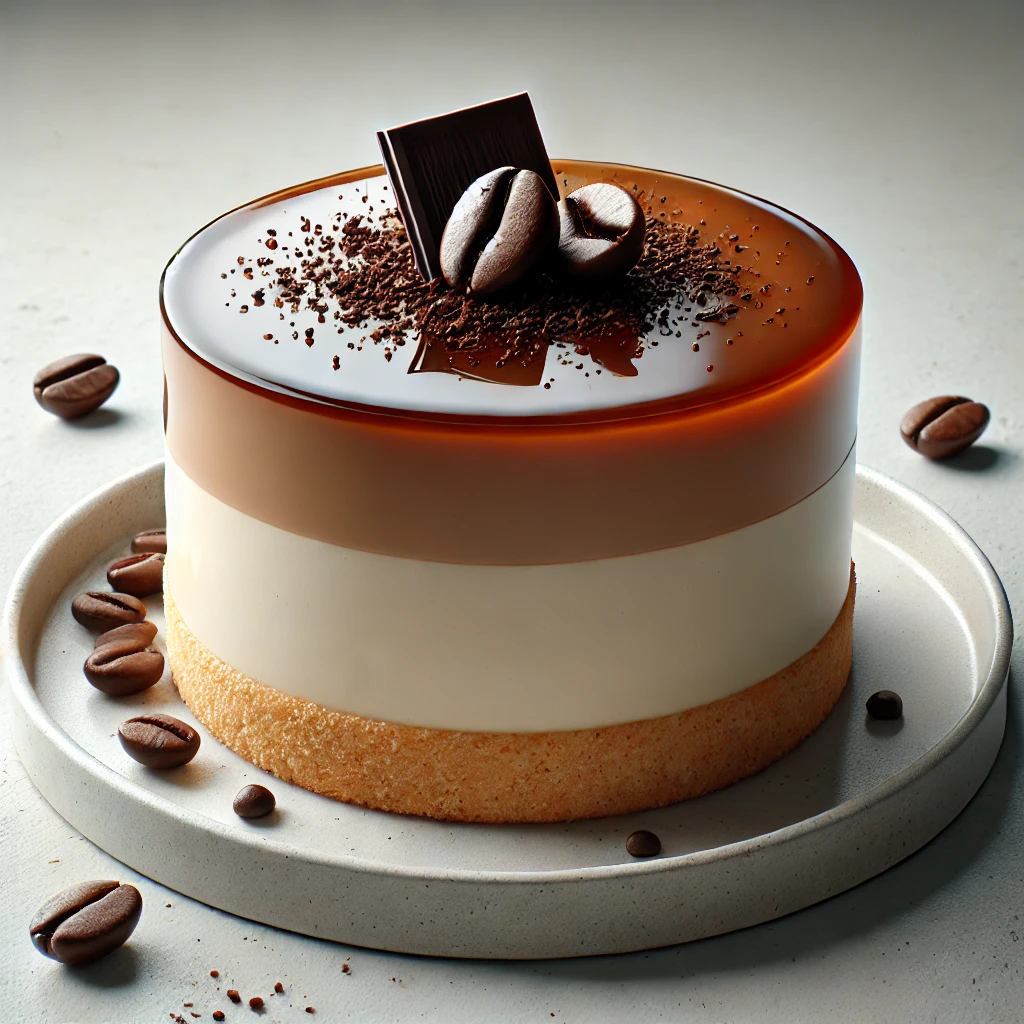 Elegáns és krémes kávés panna cotta torta