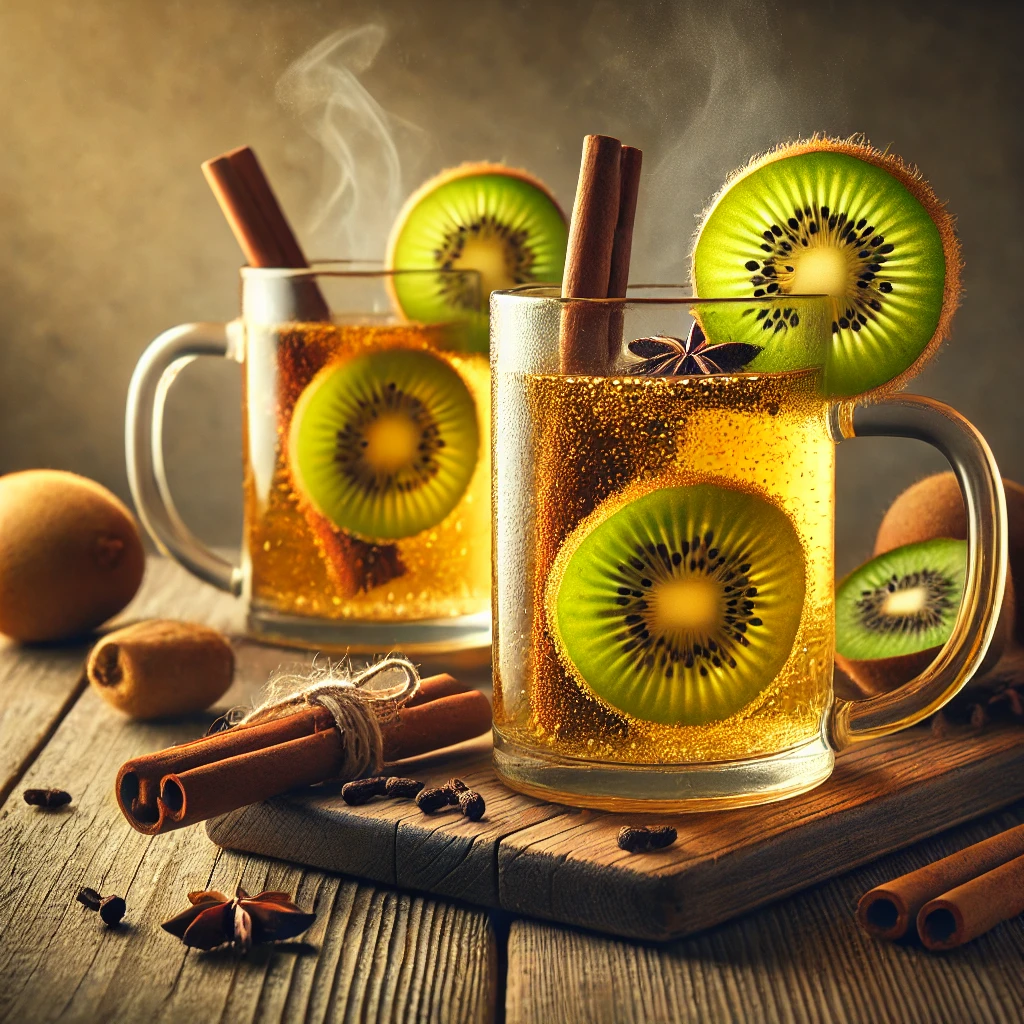 Egy frissítő kiwis cider, tökéletes hideg estékre