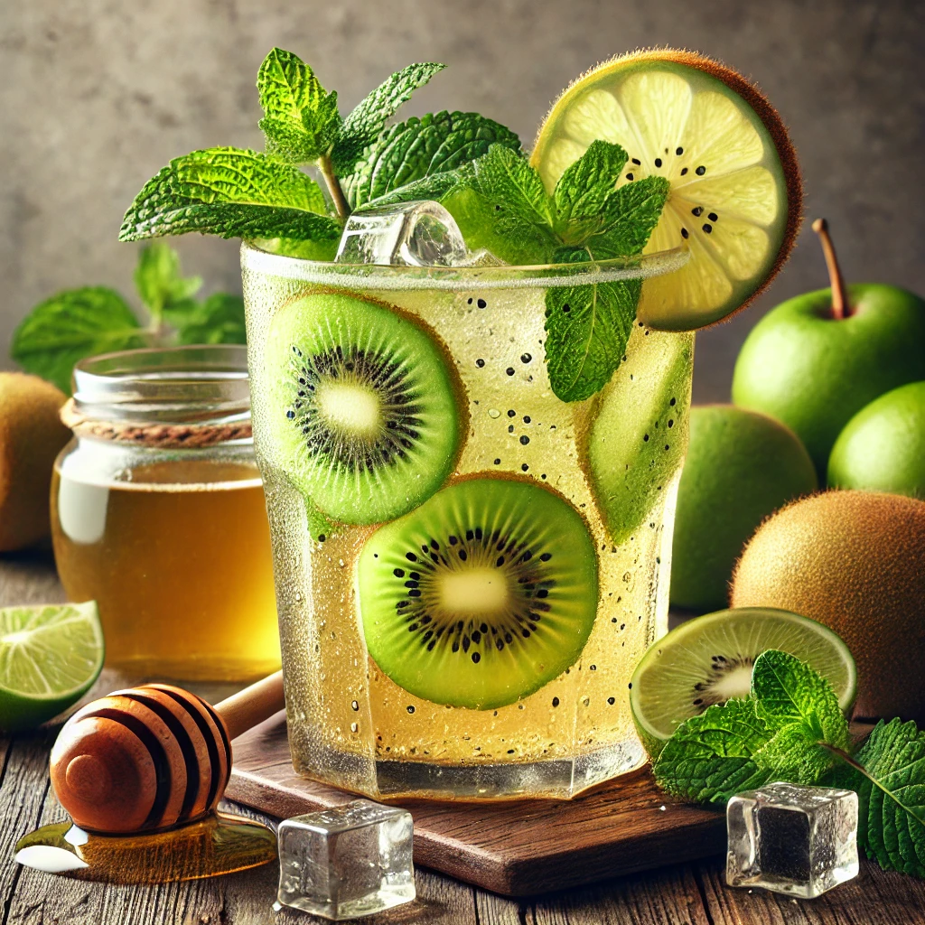 Frissítő kiwis jeges cider nyári estékre