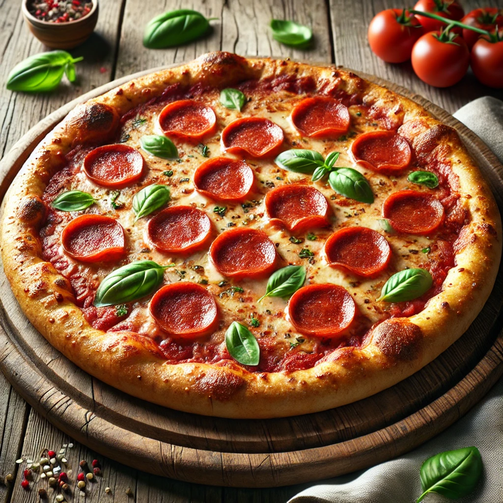 Pikáns és ropogós Pepperoni pizza olasz stílusban