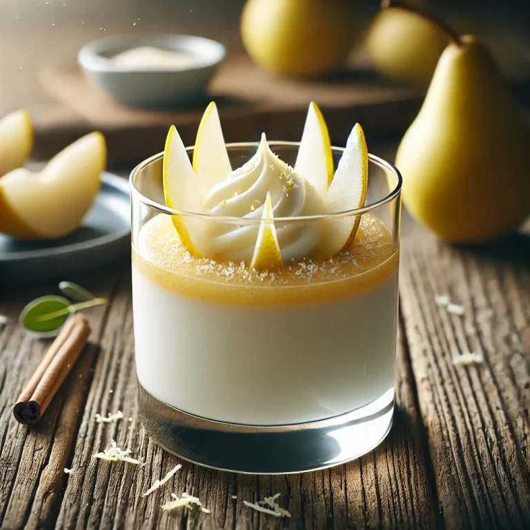 Körtés panna cotta pohárban