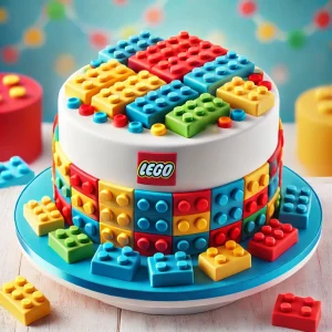 Színes és kreatív LEGO torta recept gyerekeknek