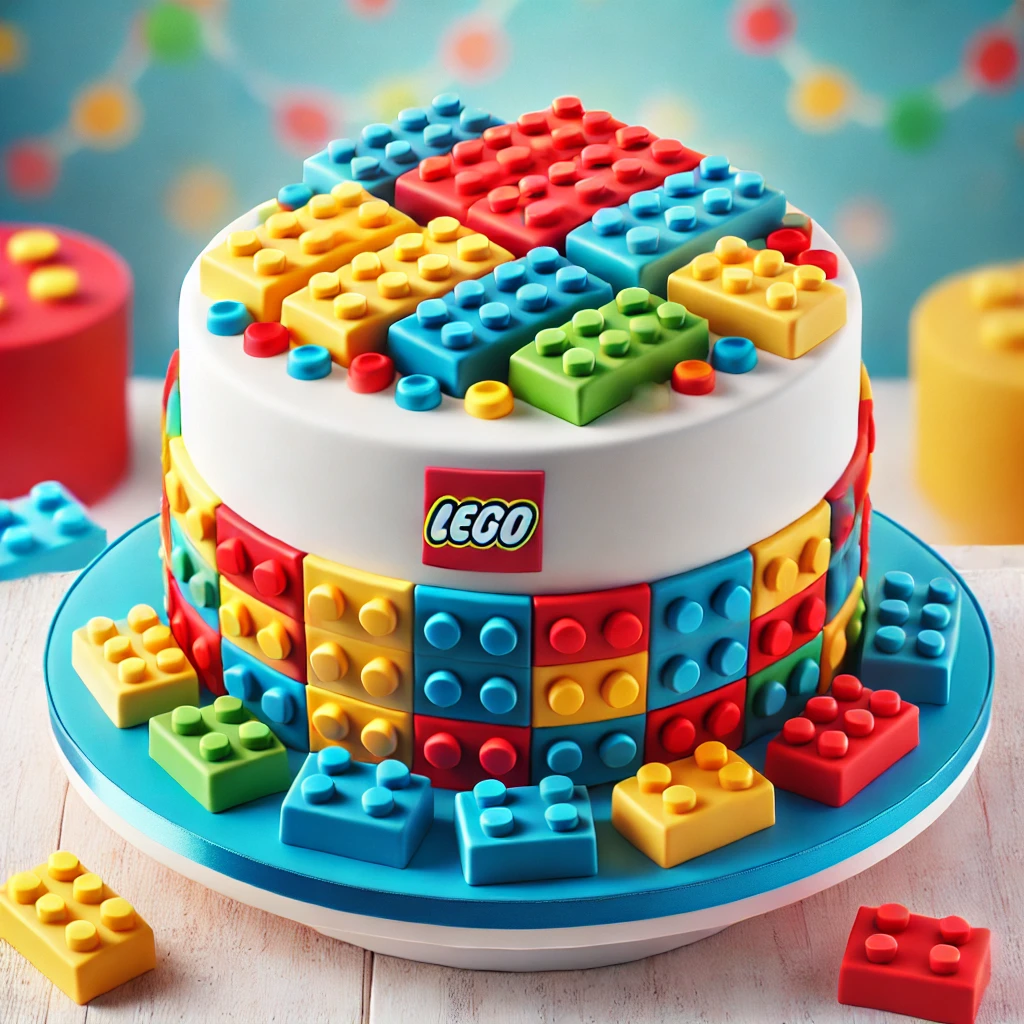 Színes és kreatív LEGO torta recept gyerekeknek