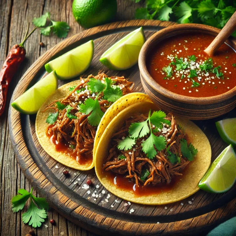 Lamb Birria Tacos, mexikói fűszeres bárányhús tortillában