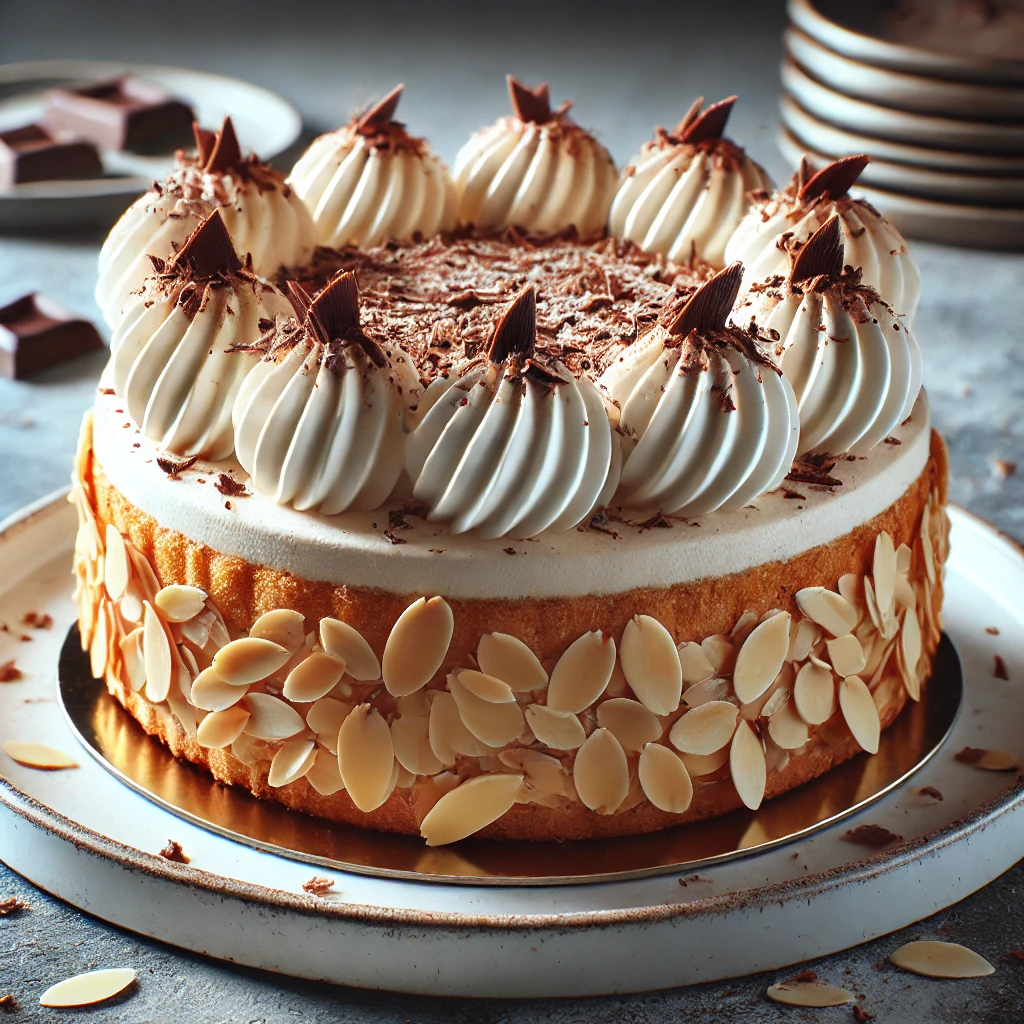Gazdag marcipános torta különleges alkalmakra