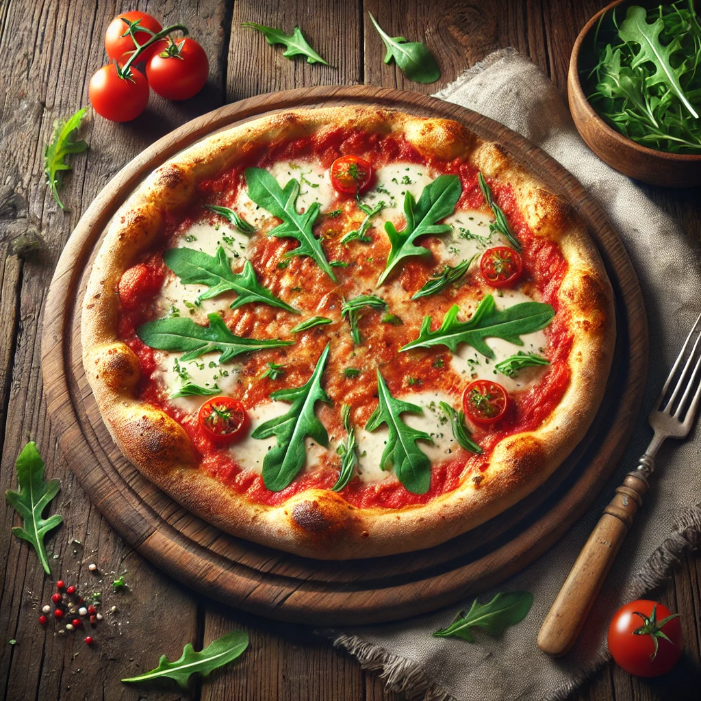 Olasz Margherita pizza rukkolás feltéttel