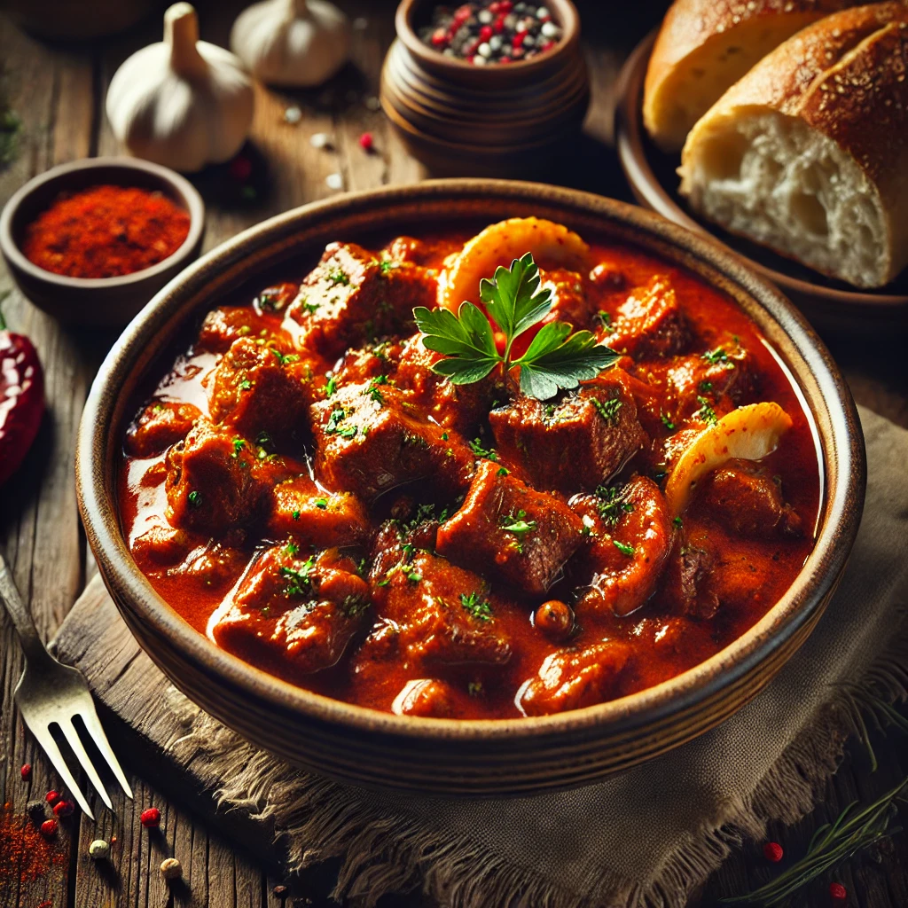 Marhapörkölt recept – klasszikus magyar egytálétel gazdag ízvilággal