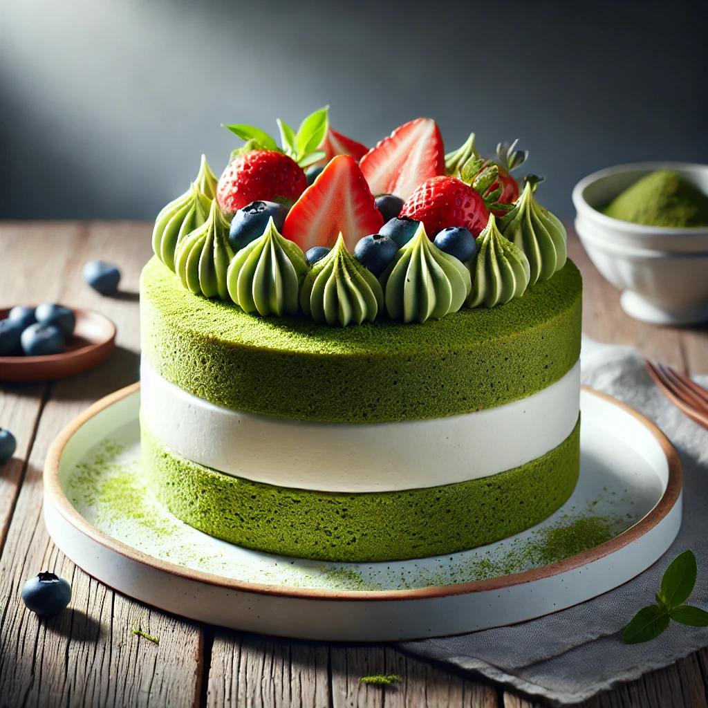 Egyedi és különleges matcha torta mascarpone krémmel