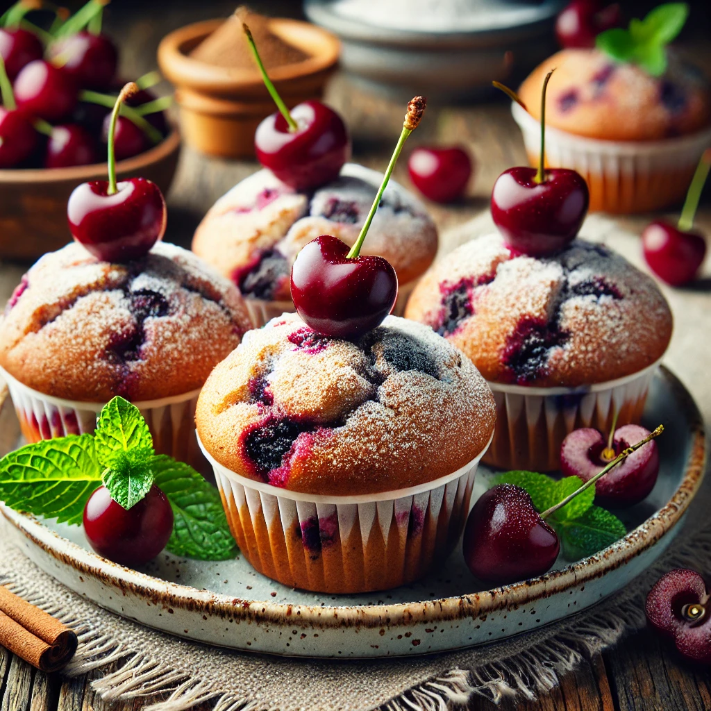 Meggyes muffin recept – Könnyű és gyümölcsös muffin házilag