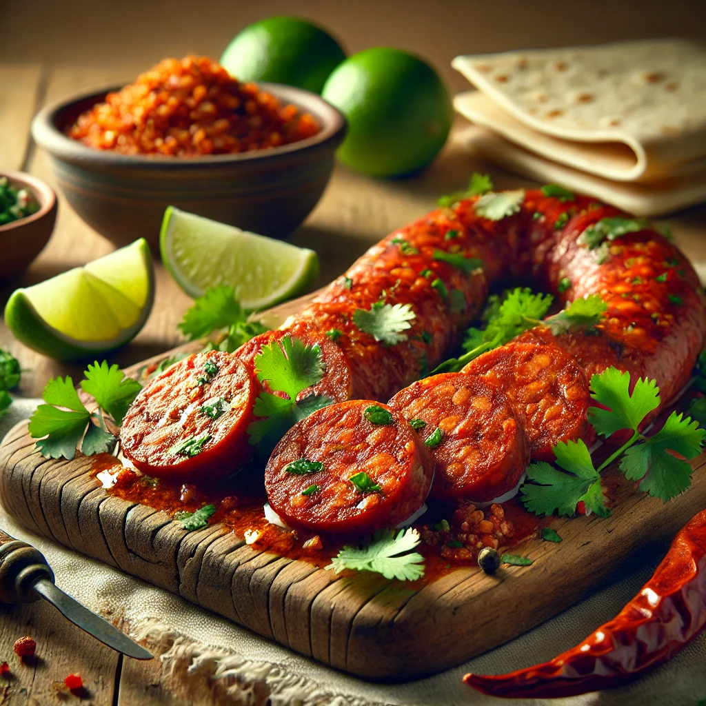 Ízletes házi chorizo kolbász mexikói fűszerezéssel