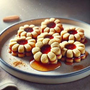 Finom mézes-banános linzer sütemények